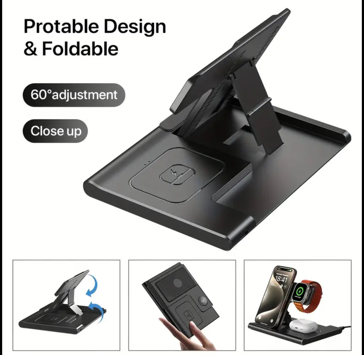 3 in 1 Wireless Charging Station