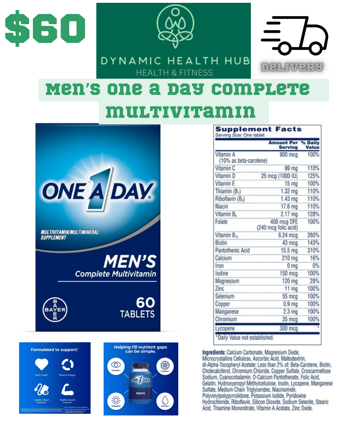 Men's One a Day Multivitamins