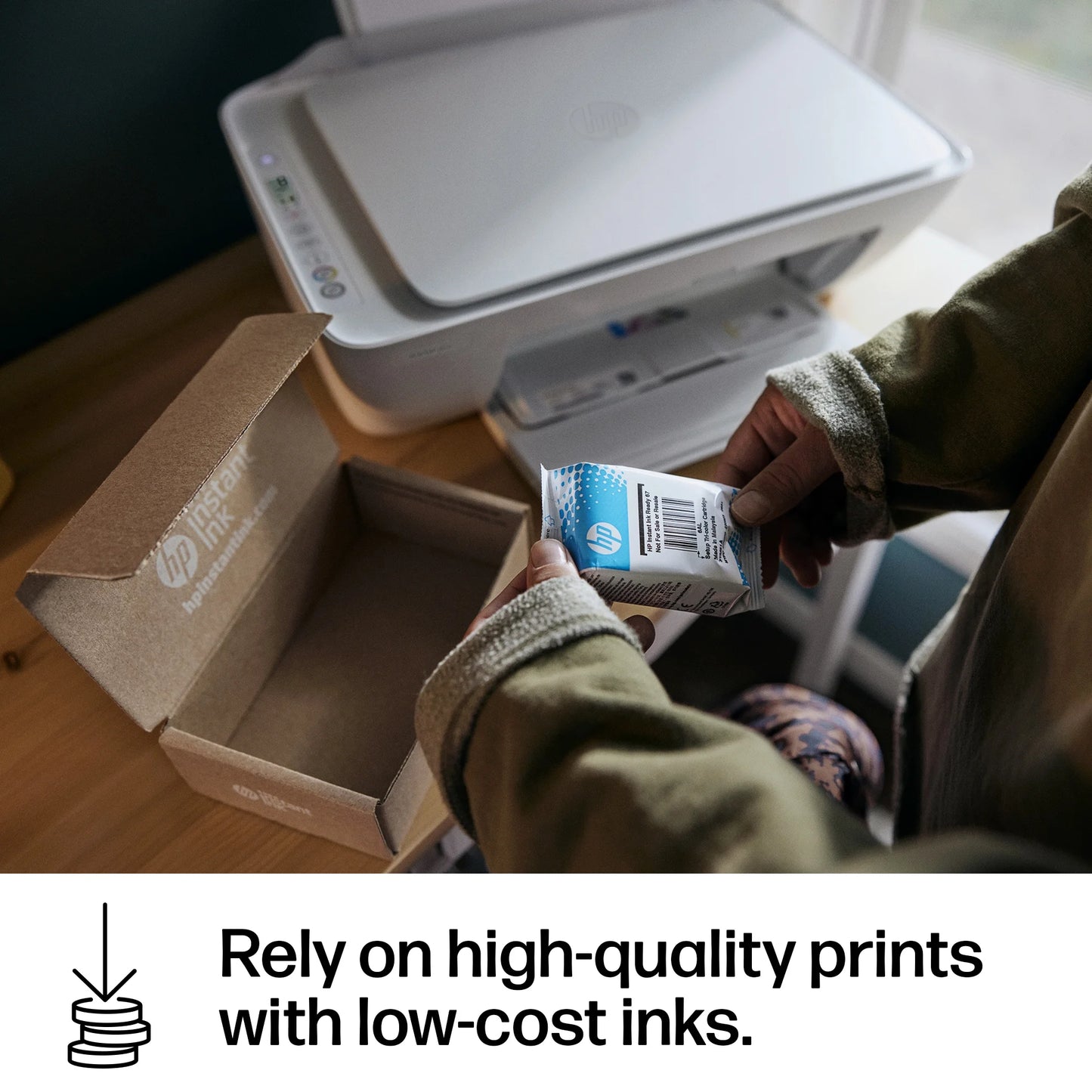 HP DeskJet 2852e Wireless All-in-One Color Inkjet Printer, Scanner, Copier, 3 months Free Instant Ink