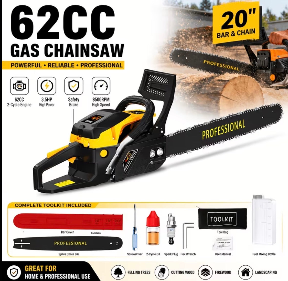 Gas Powered Chainsaw