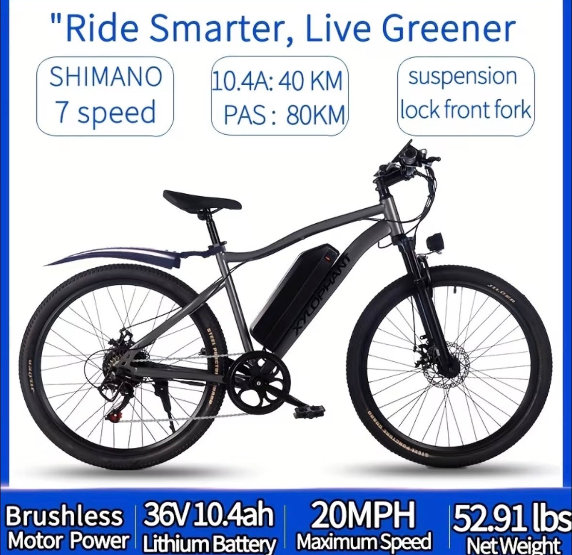 Electric Bicycle 26”