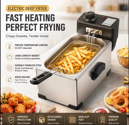 Single Basket 3L Deep Fryers