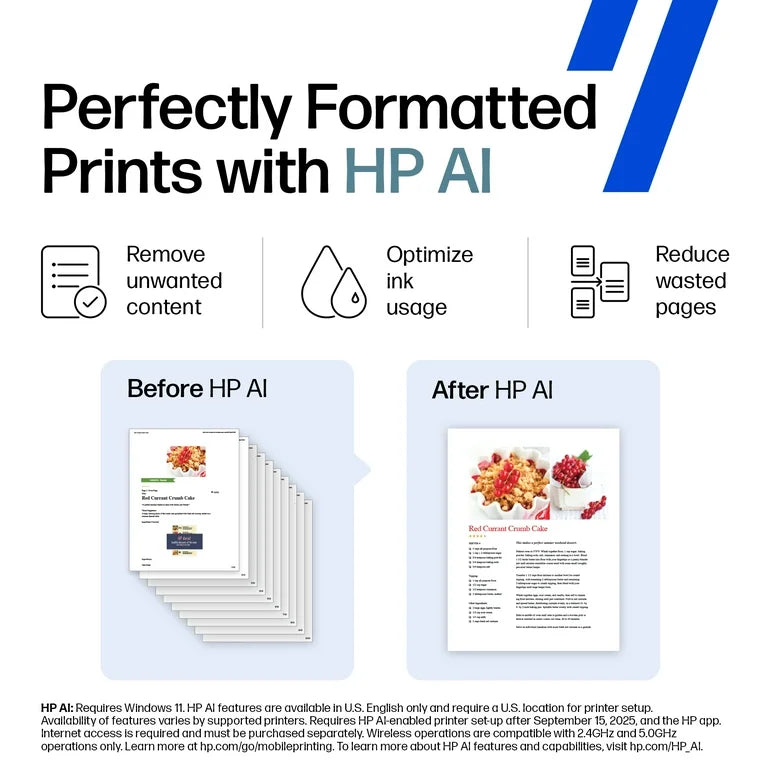 HP DeskJet 2852e Wireless All-in-One Color Inkjet Printer, Scanner, Copier, 3 months Free Instant Ink