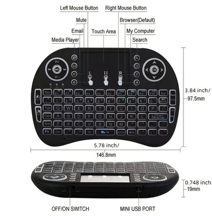 Mini Wireless Keyboard & Mouse