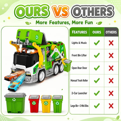 Garbage Truck With Cars