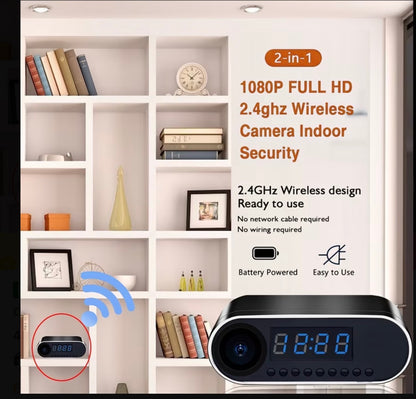 Bedside Clock with Spy Camera