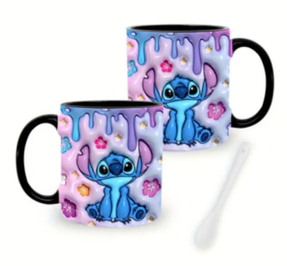 Stitch Tea Cup - Artfully Crafted Ceramic with Whimsical Design for Tea Lovers