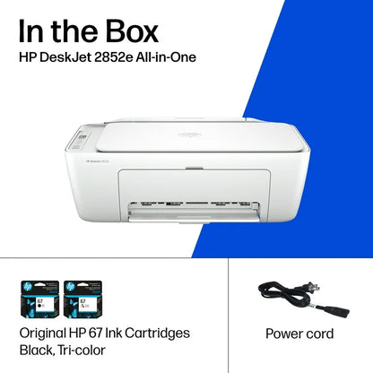 HP DeskJet 2852e Wireless All-in-One Color Inkjet Printer, Scanner, Copier, 3 months Free Instant Ink