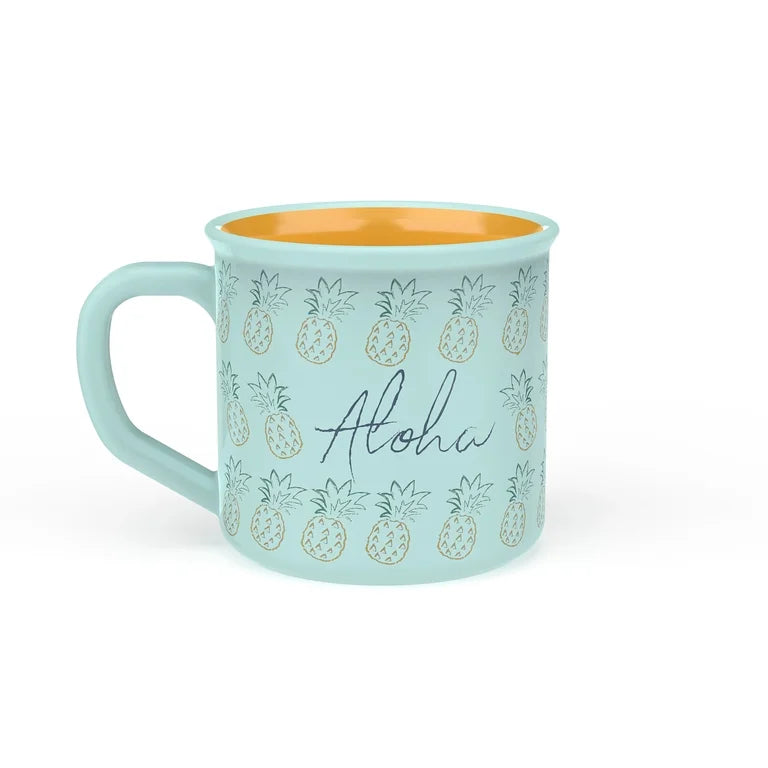 Stitch Aloha Mugs (Green)