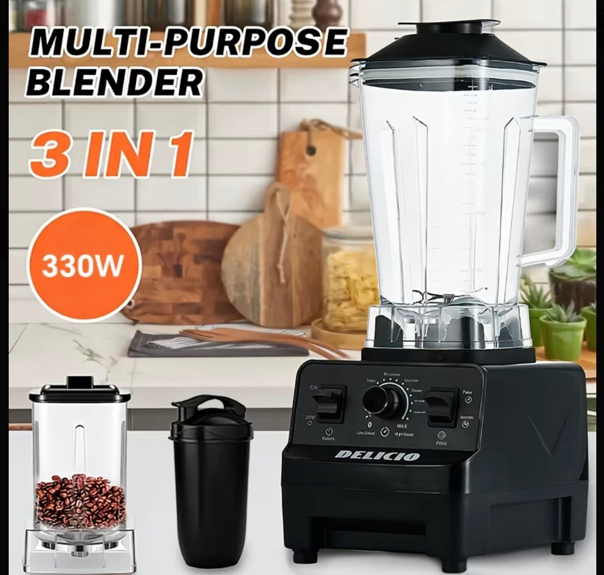 2 in 1 Commercial Blender Set