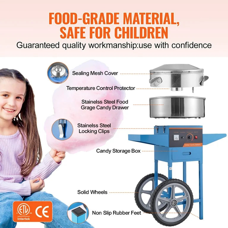 Cotton Candy Machine with Stand
