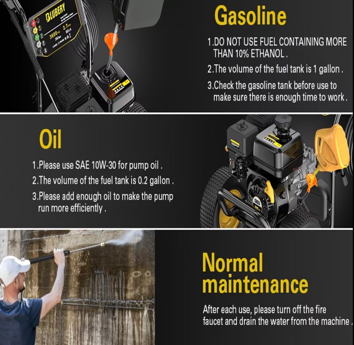 Gas Powered Pressure Washer