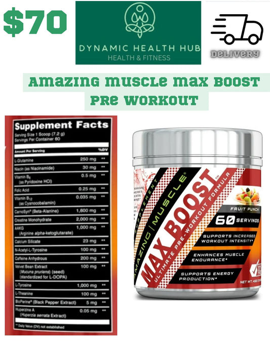 Pre Workout Amazing Muscle Max Boost