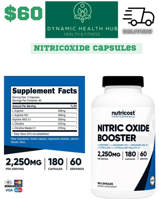 Nitric Oxide Boster Capsules - Nutricost