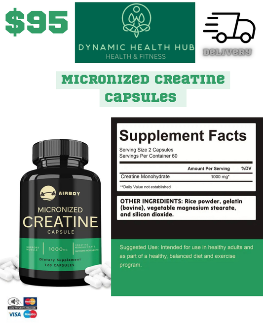 Micronized Creatine Capsules