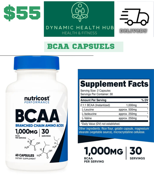 BCAA's Capsules Nutricost